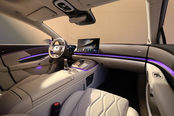 华系双智旗舰轿车 广汽昊铂A800内饰首发,为高速L3商用冲刺